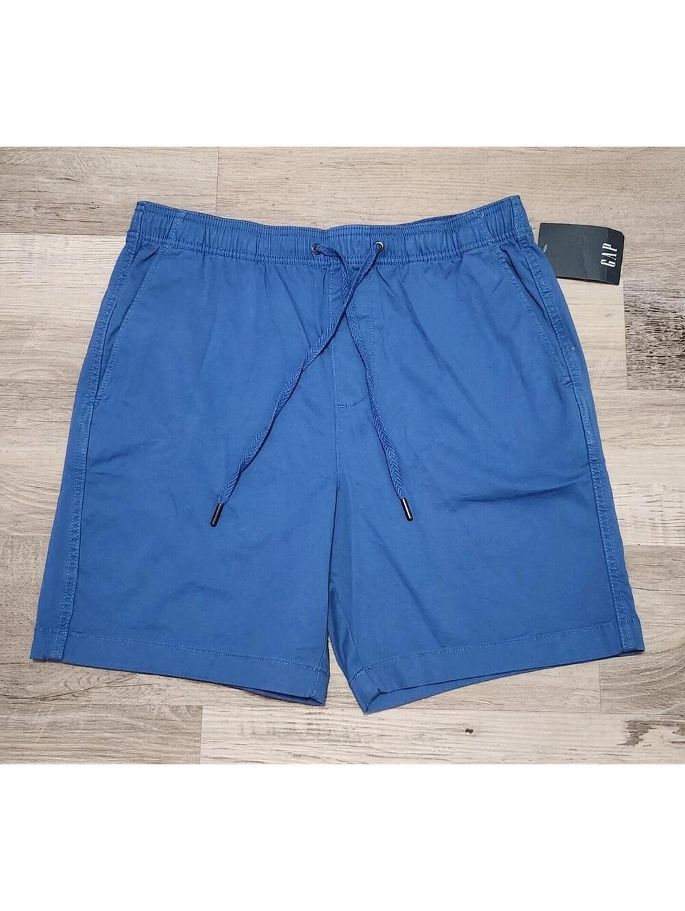 Mens Gap Shorts Medium Blue Chino Nwt $39.99 Inseam 7"